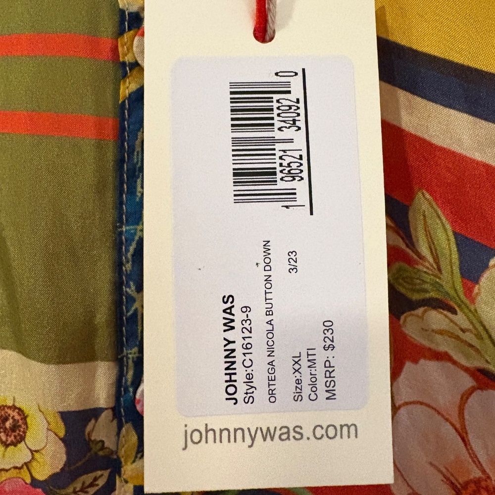 Johnny Was Ortega Nicola Button Down, XXL - Picture 4 of 8